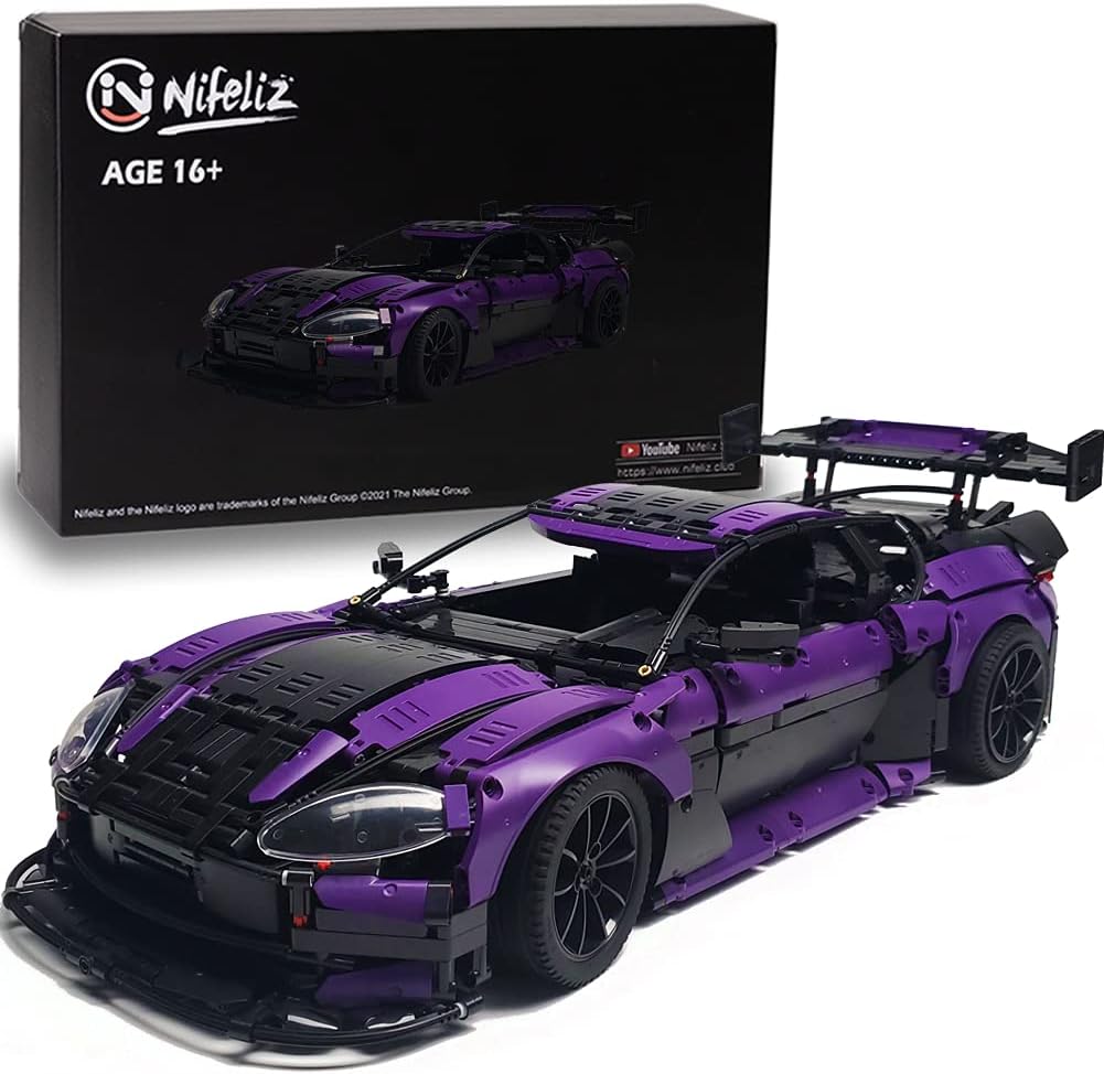 1:8 Scale Sports Car Building Blocks Model (3850 Pcs) E248
