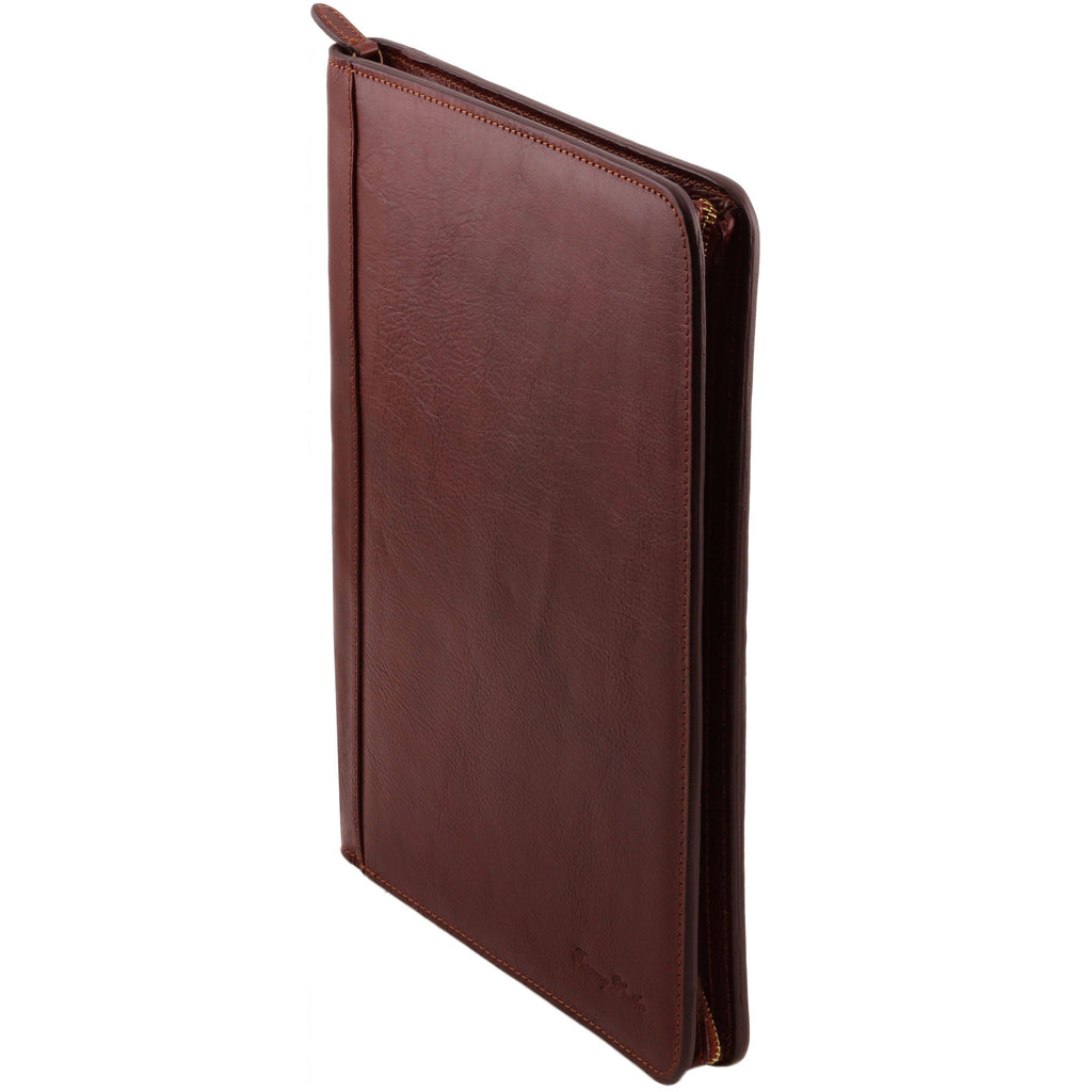 Black Leather Document Case with Ring Binder N359166