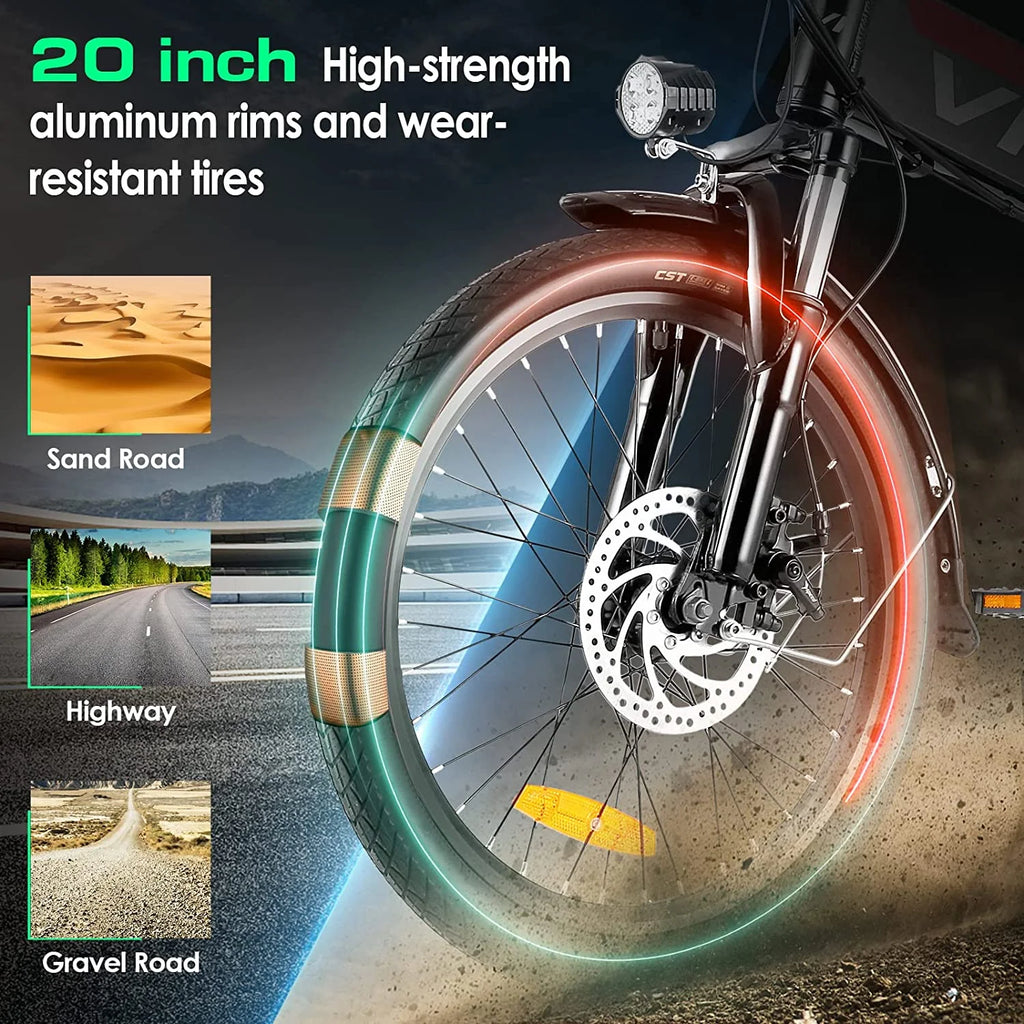 Folding Electric Bike 500W Full Suspension W656