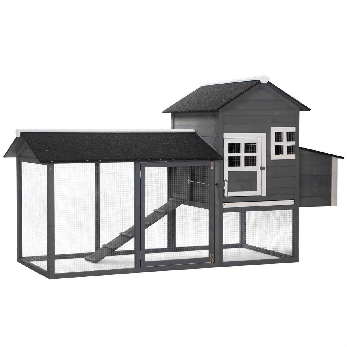 Wooden Chicken Coop with Run Nesting Box G30370