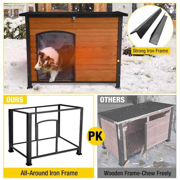 Insulated Outdoor Dog House with Liner F9708