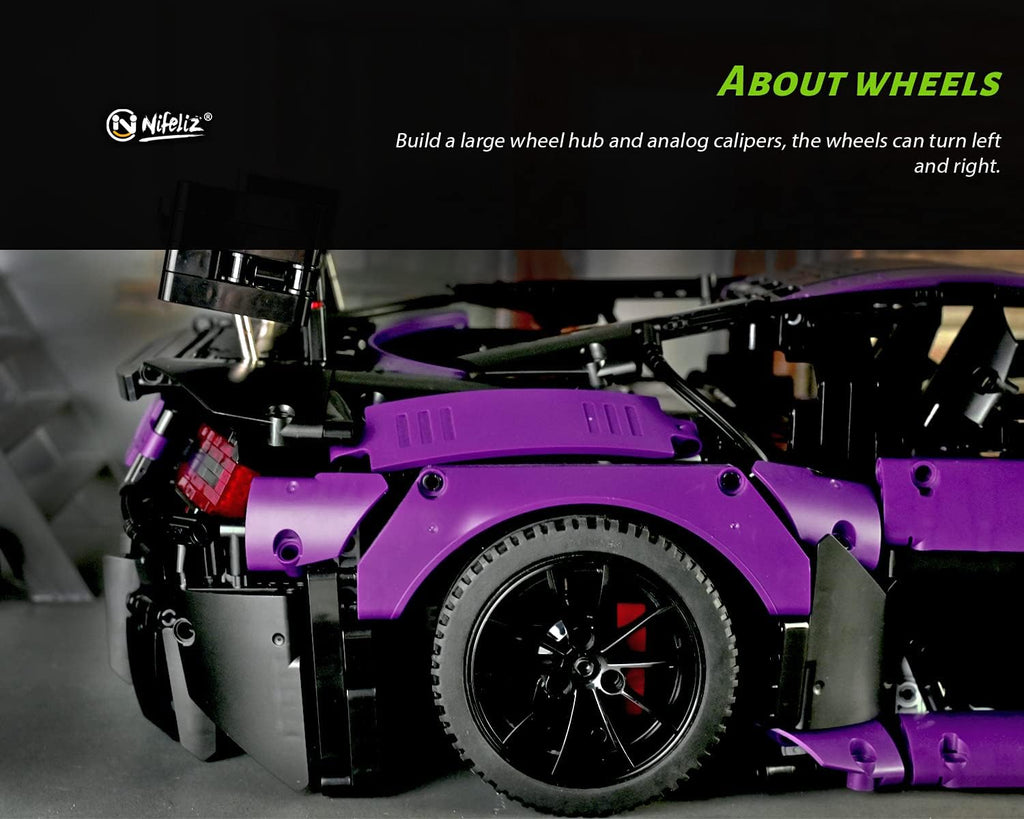 1:8 Scale Sports Car Building Blocks Model (3850 Pcs) E248
