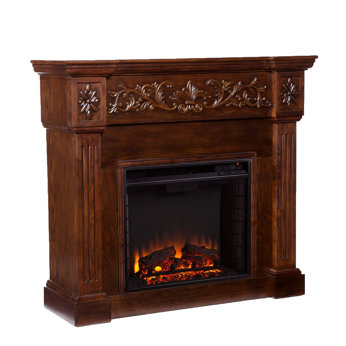 Carved Electric Fireplace B504251