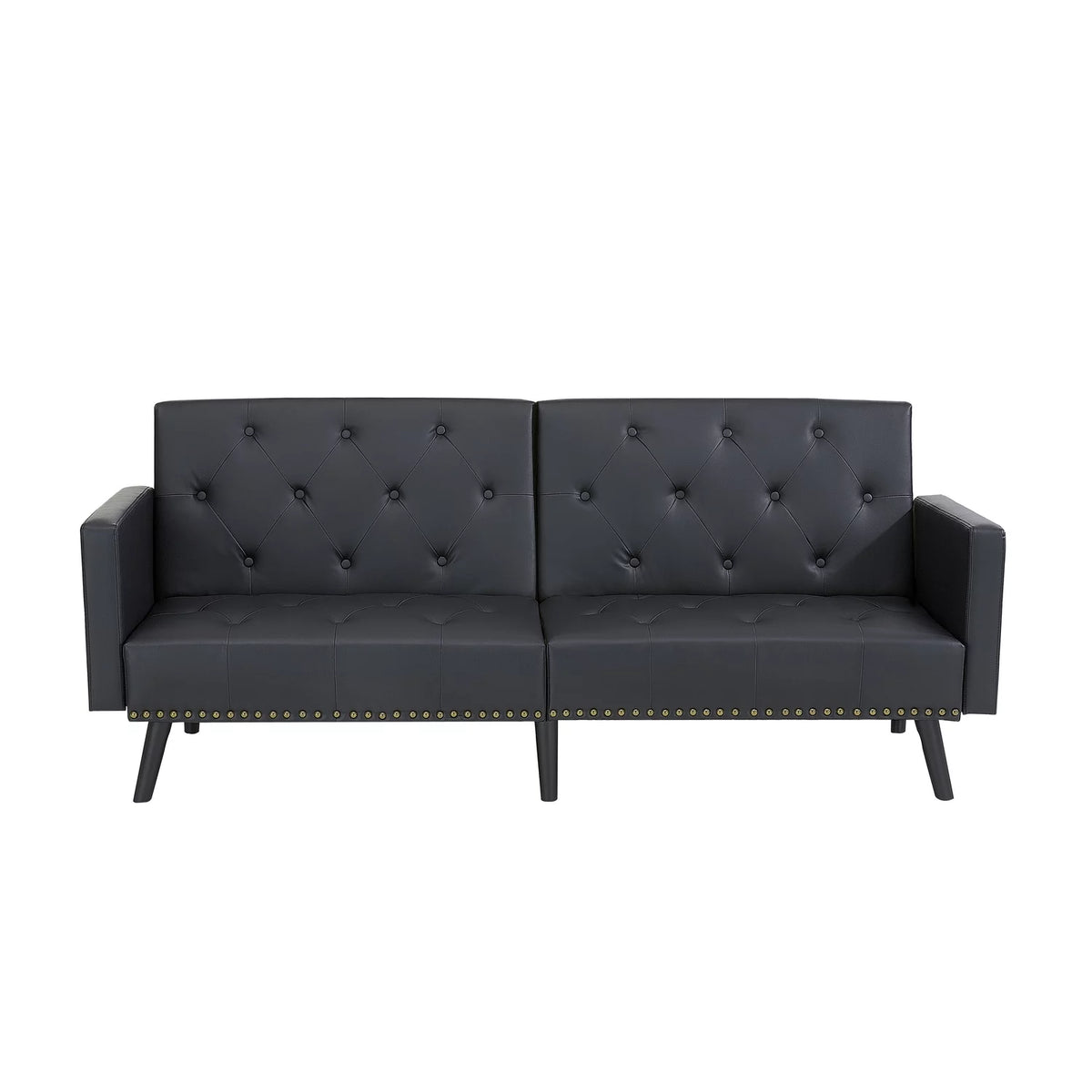 Black Convertible Futon Sofa Bed E88642