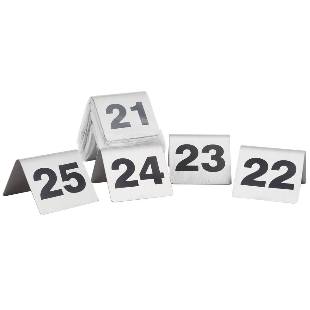 Stainless Steel Number Tents 1-25 P199