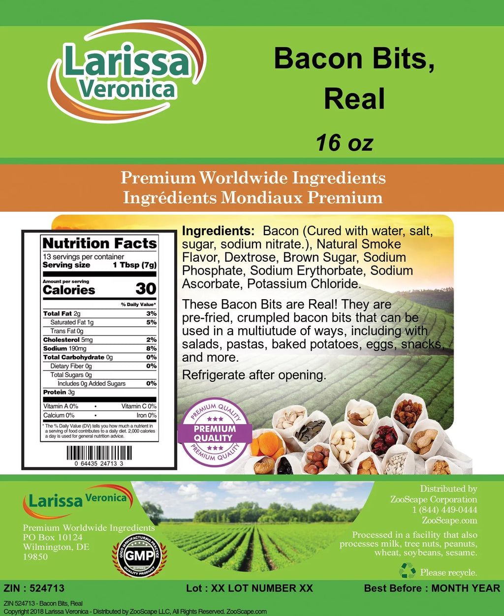 Bacon Bits 16 oz 3-Pack M718418