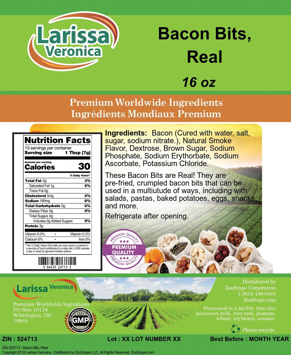 Bacon Bits 16 oz 3-Pack M718418
