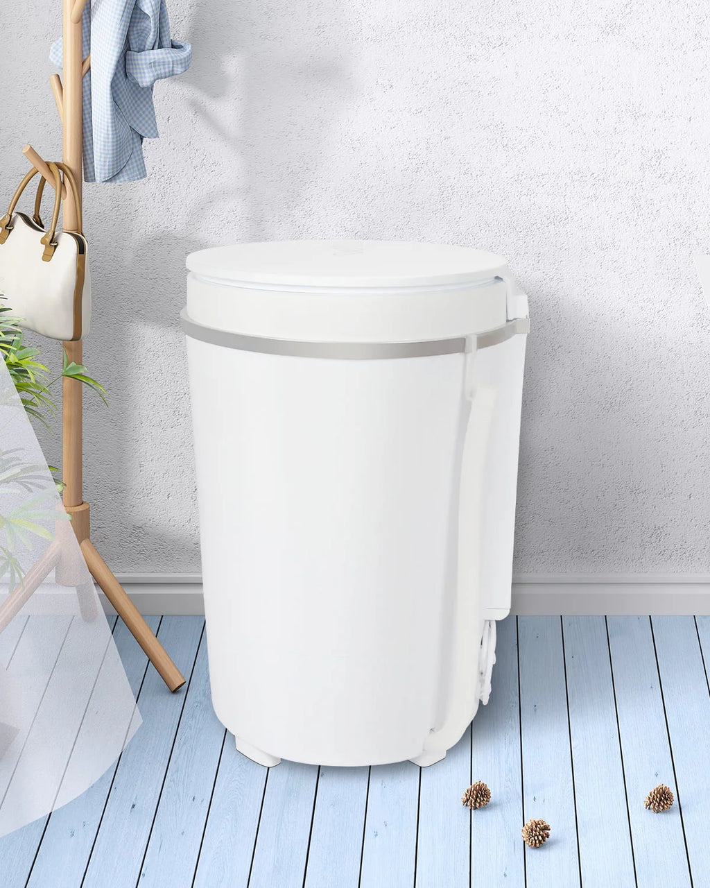 Portable Mini Washing Machine with Spinner Basket, White P751982