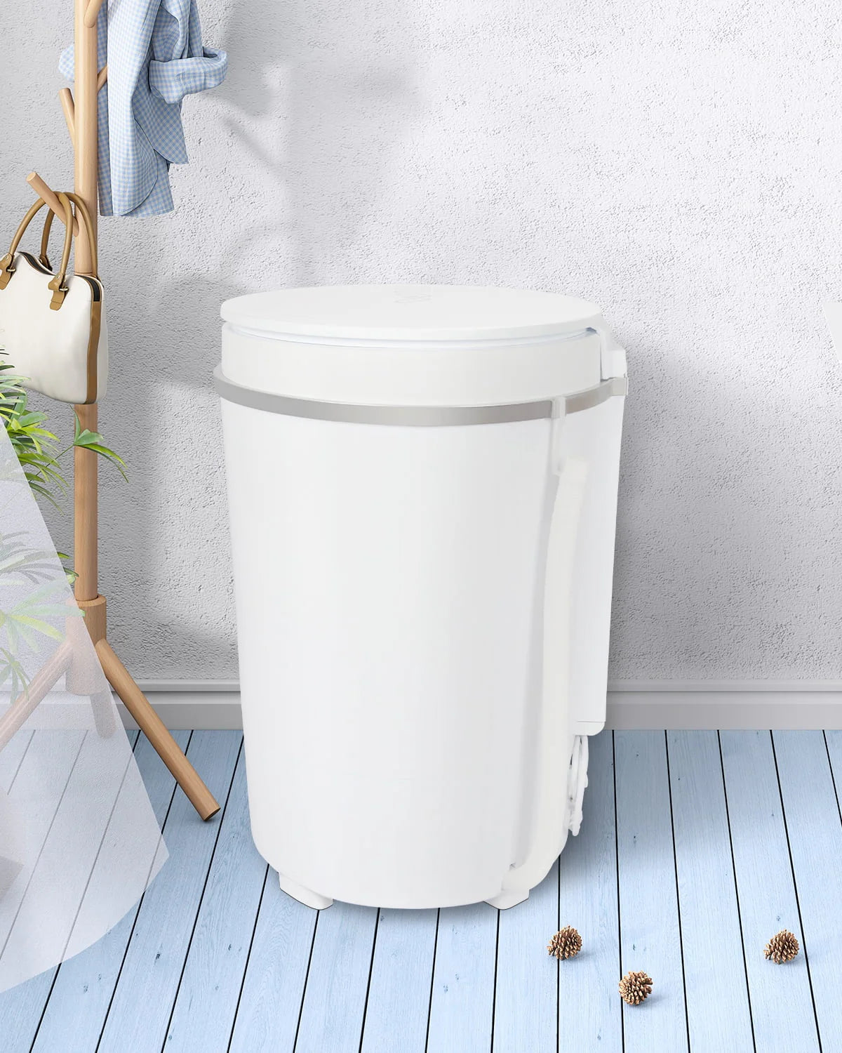 Portable Mini Washing Machine with Spinner Basket, White P751982