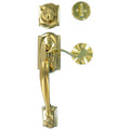 Bright Brass Front Entry with Accent Lever W834