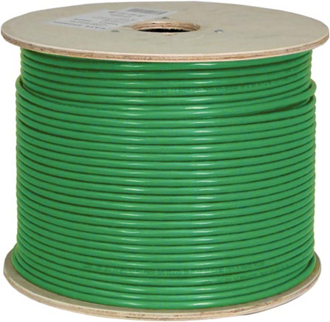 Green Shielded 23AWG Solid Bare Copper PVC 1000ft Bulk Ethernet Cable A324289