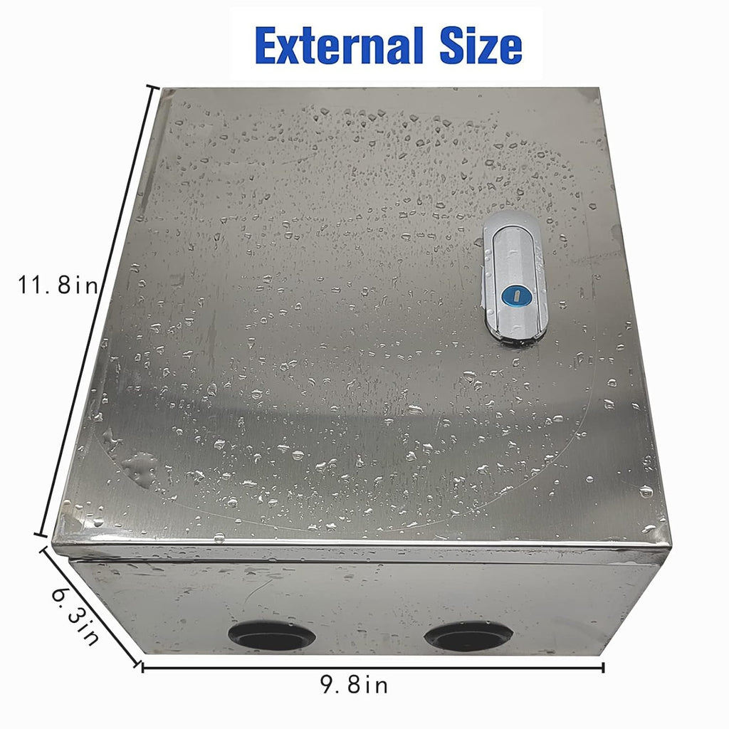 201 Stainless Steel IP65 Waterproof Junction Box with Lock N7945