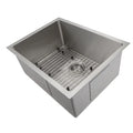 23 in. Undermount Single Bowl Stainless Steel Kitchen Sink with Bottom Grid I65509
