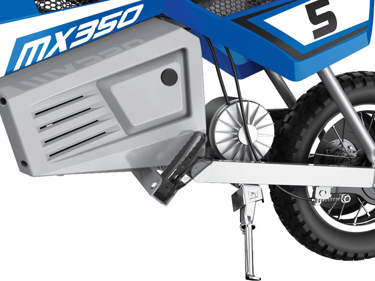 Blue 24V Electric-Powered Dirt Bike T22448