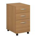 3 Drawer Mobile File Cabinet Light Oak B8831