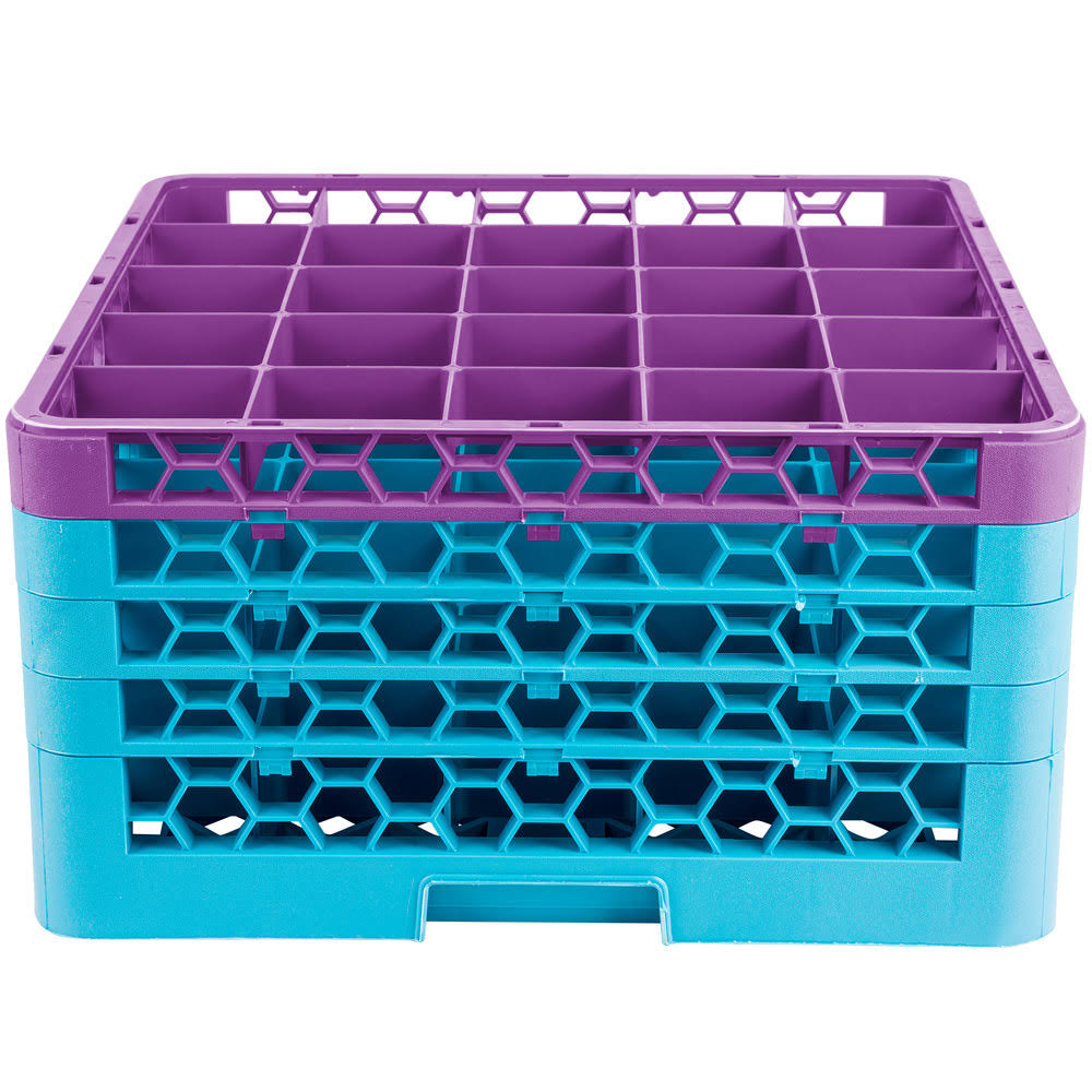 25 Compartment Lavender Glass Rack with 4 Extenders A1468