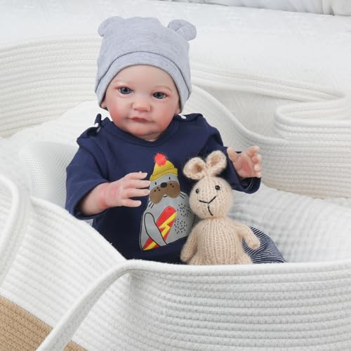 Realistic Reborn Baby Dolls Boy 18 Inch Lifelike Soft Weighted Newborn Baby Doll A968583