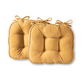 Cream Reversible Chair Pad Set 2 Pack I47044