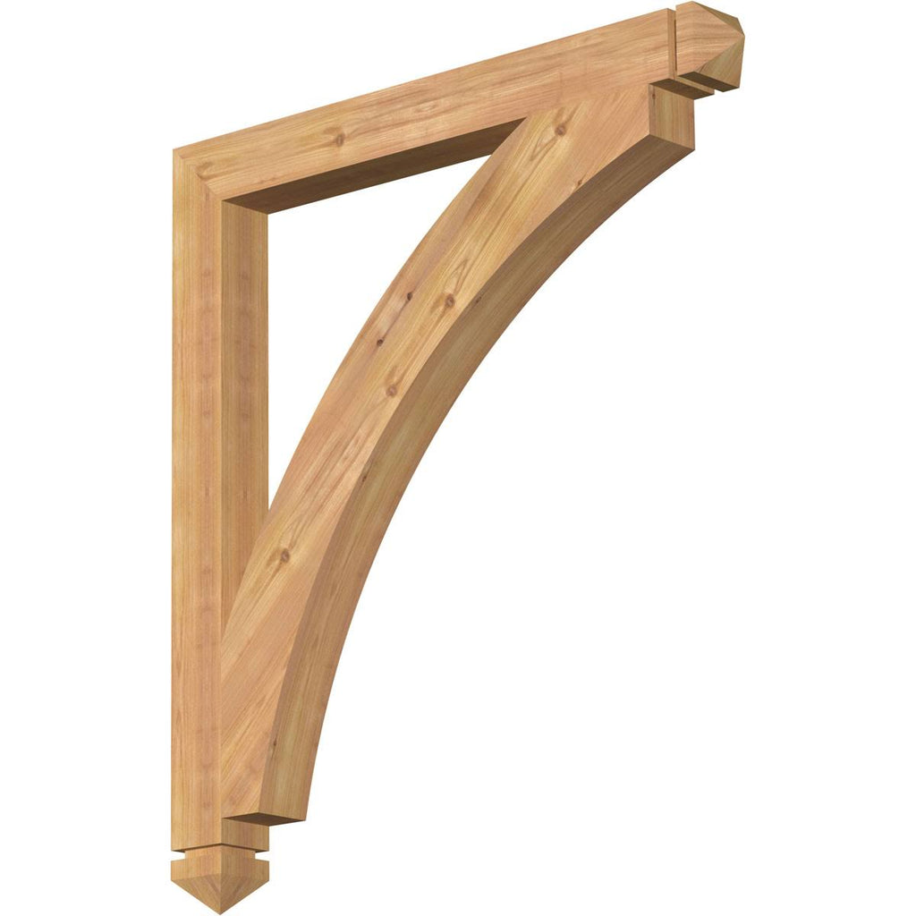 3 1/2x22W x 36x22D x 40x22H Western Red Cedar Bracket E105