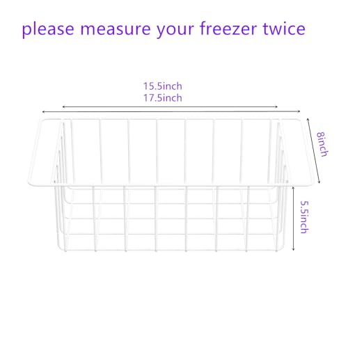 Pearl White Freezer Wire Baskets O3144